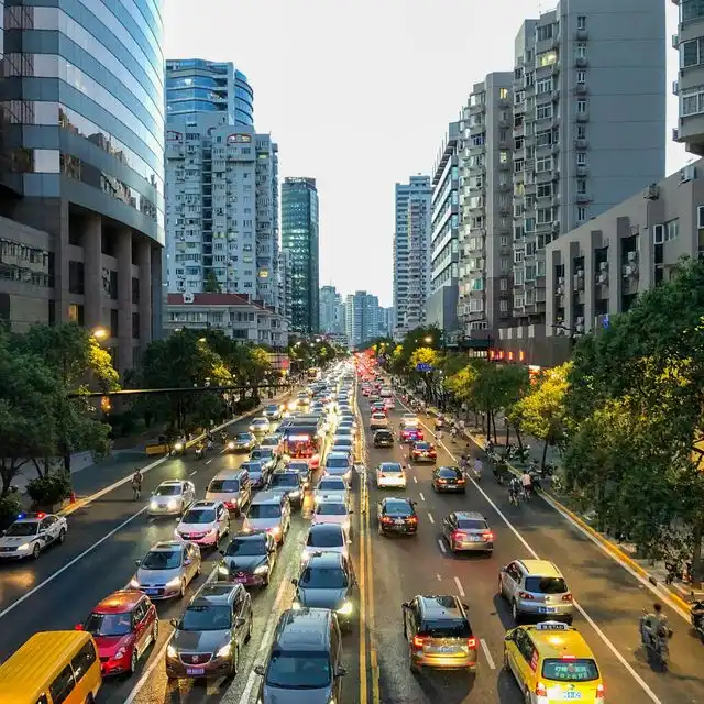 Verkehrssituation in Berlin Mitte